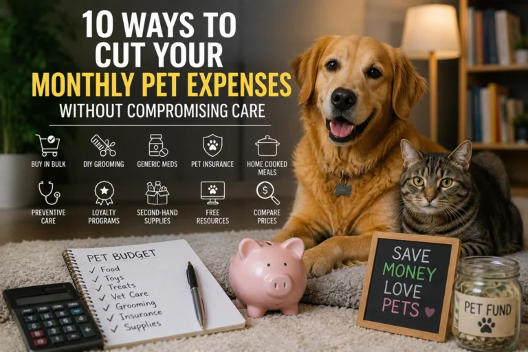 10 Ways to Cut Your Monthly Pet Expenses Without Compromising Care 10 Ways to Cut Your Monthly Pet Expenses Without Compromising Care