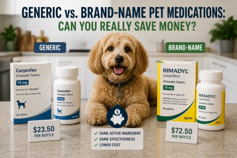 Generic vs. Brand-Name Pet Medications: Can You Really Save Money? Generic vs. Brand-Name Pet Medications: Can You Really Save Money?