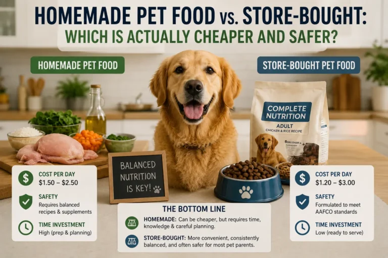 Homemade Pet Food vs. Store-Bought: Which Is Actually Cheaper and Safer? Homemade Pet Food vs. Store-Bought: Which Is Actually Cheaper and Safer?