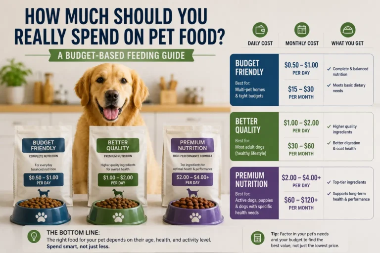 How Much Should You Really Spend on Pet Food? A Budget-Based Feeding Guide