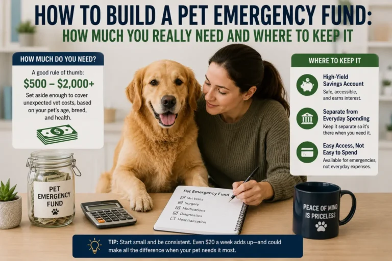 How to Build a Pet Emergency Fund: How Much You Really Need and Where to Keep It