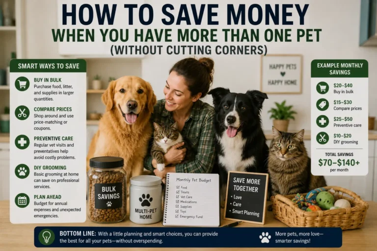 How to Save Money When You Have More Than One Pet (Without Cutting Corners)