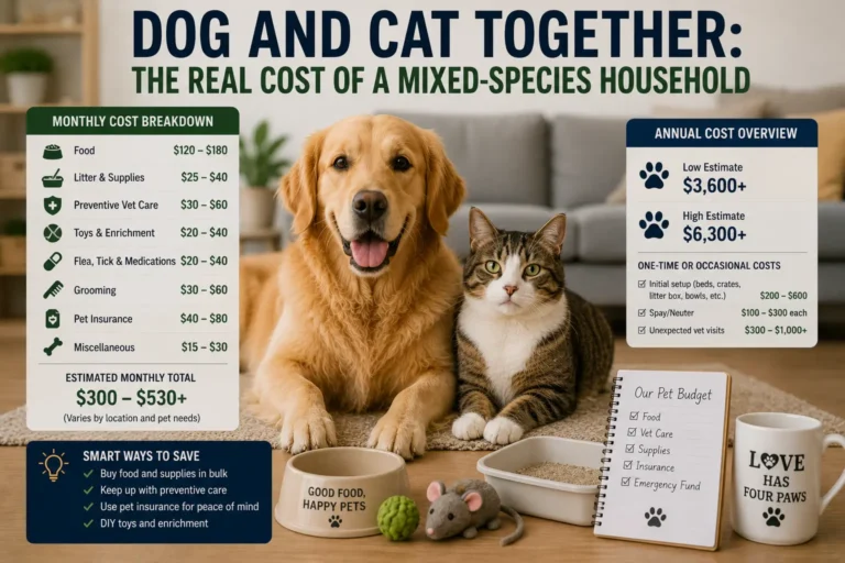 Dog and Cat Together: The Real Cost of a Mixed-Species Household