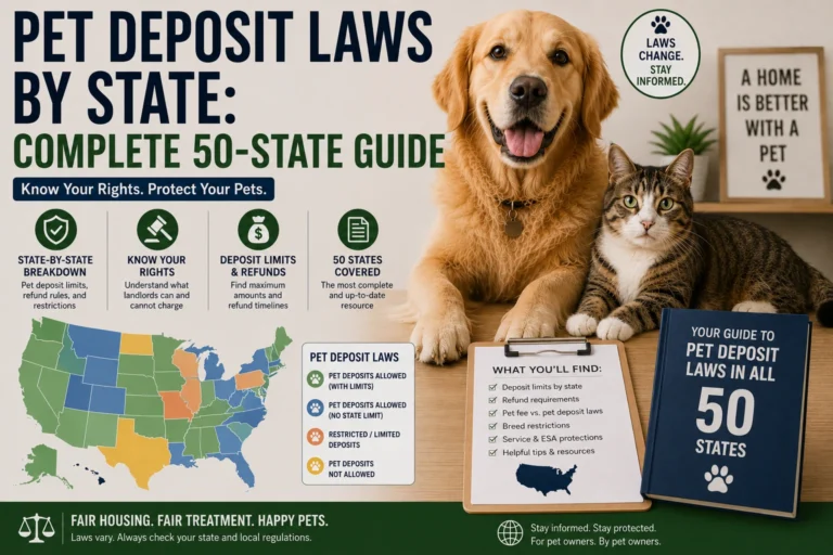 Pet Deposit Laws by State: A Complete 50-State Guide for Renters