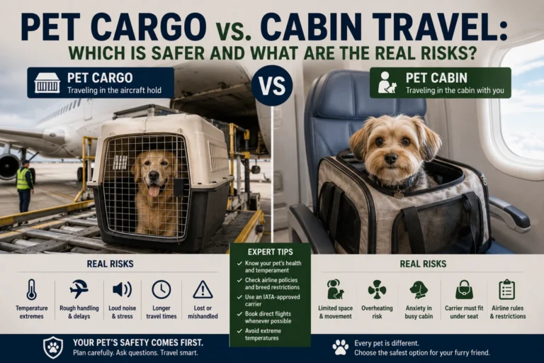 Pet Cargo vs. Cabin Travel: Which Is Safer and What Are the Real Risks?