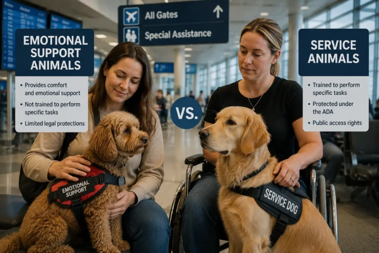 Emotional Support Animals vs. Service Animals: What the Law Actually Says