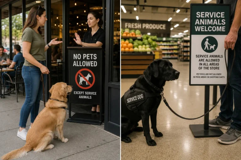 Can Restaurants and Grocery Stores Legally Refuse Your Dog? Public Access Rules Explained