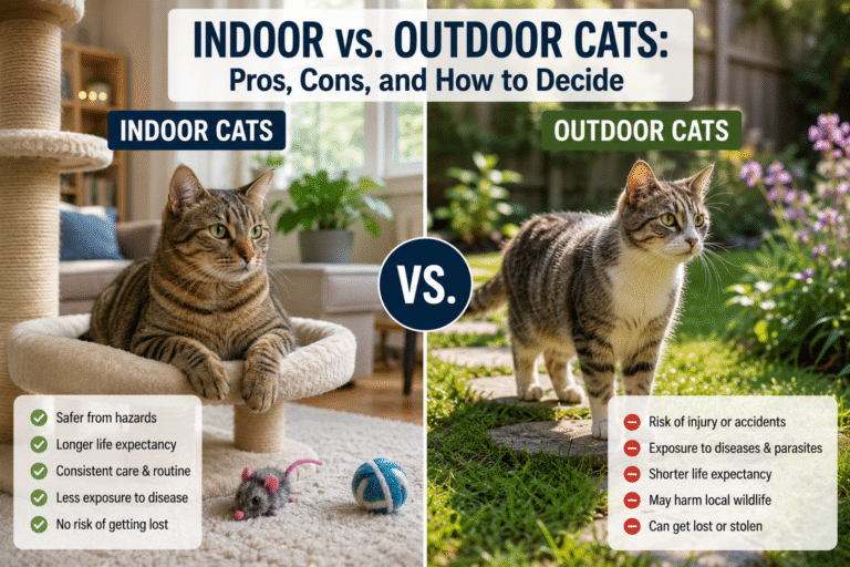 Indoor vs. Outdoor Cats: Pros, Cons, and How to Decide