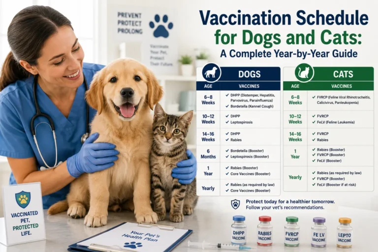 Vaccination Schedule for Dogs and Cats: A Complete Year-by-Year Guide Vaccination Schedule for Dogs and Cats: A Complete Year-by-Year Guide